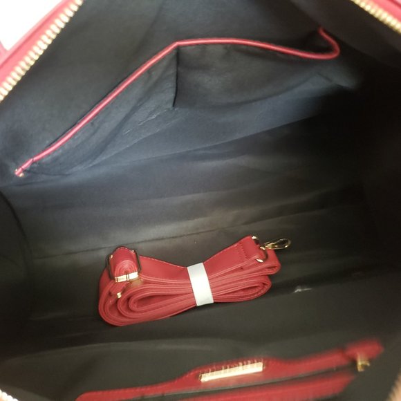 MKF Collection Lexie Vegan Leather Duffle by Mia K. RED - Picture 2 of 9